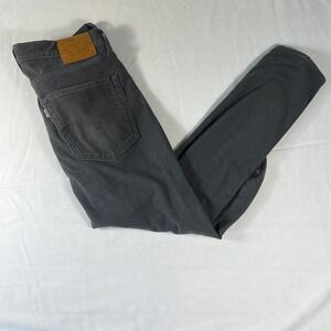 Levi's 512 Slim Taper Jeans Mens 36x32 Charcoal Grey Excellent Premium Denim